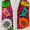 Guayabera en lino, con pechera bordada a mano de Jalapa de Díaz - Imagen 2