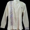 Guayabera en lino, con una tira bordada a mano de San Antonino