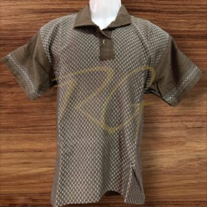 Playera tejida en telar de pedal, con labrado de panal