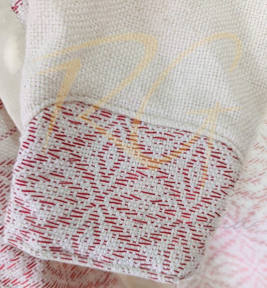 Camisa tejida en telar de pedal, con labrado de nochebuena - Imagen 3