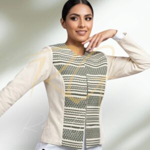 Saco de manta, en combinación con labrado de maíz o cocol.
