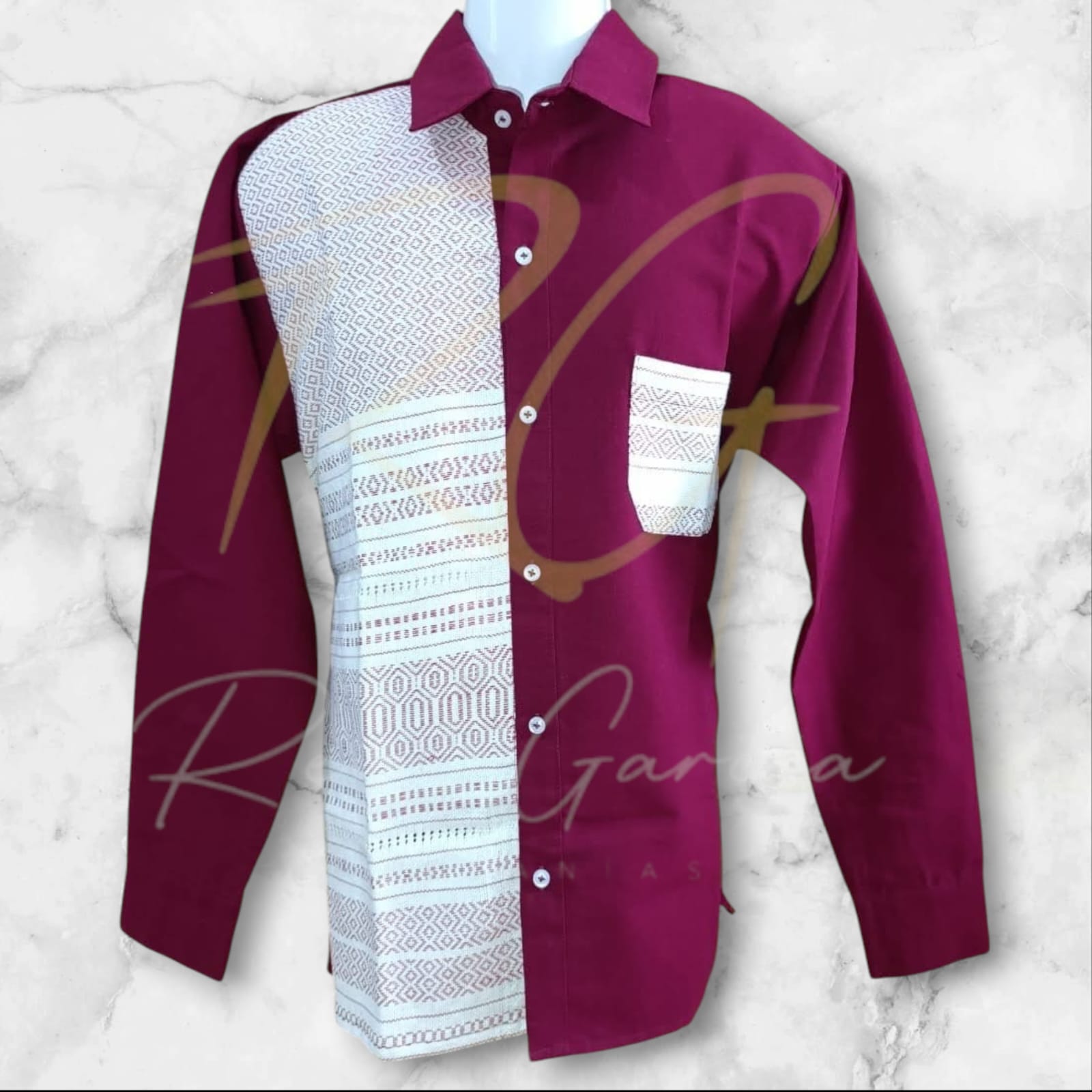 Camisa en lino, en combinación con labrado de nochebuena - Imagen 7