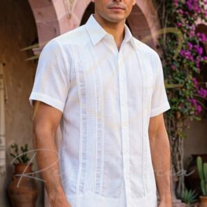 Guayabera Ejecutiva en Lino, Manga Corta